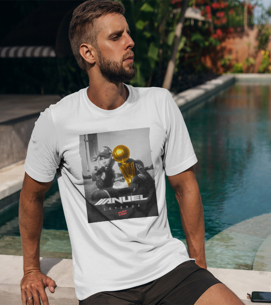 Anuel AA Leyenda Real Hasta La Muerte Gold Trophy T-Shirt