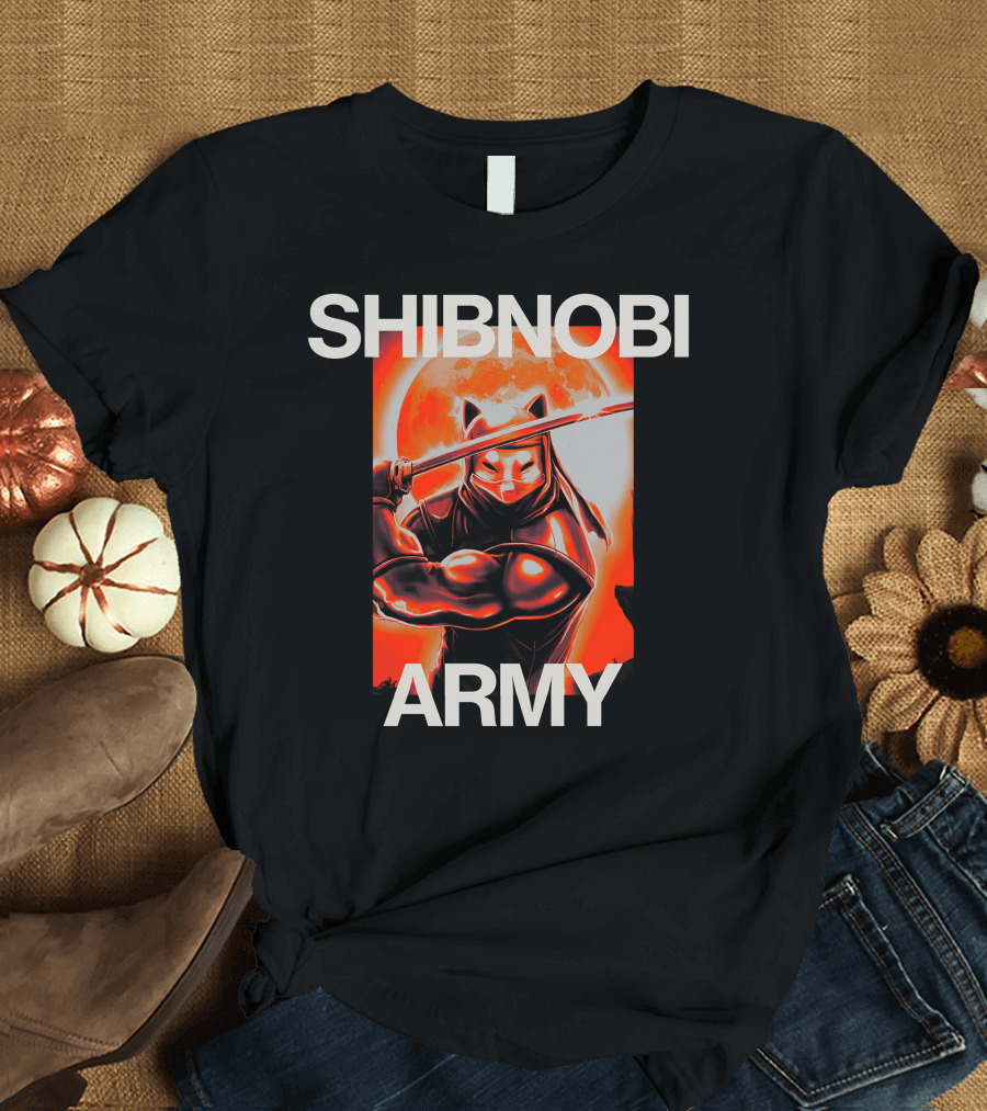 Shibnobi Army Shinja Merch Ninja Warrior T-Shirt