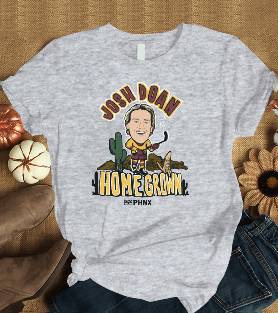 Josh Doan Homegrown PHNX Cactus Desert Hockey T-Shirt