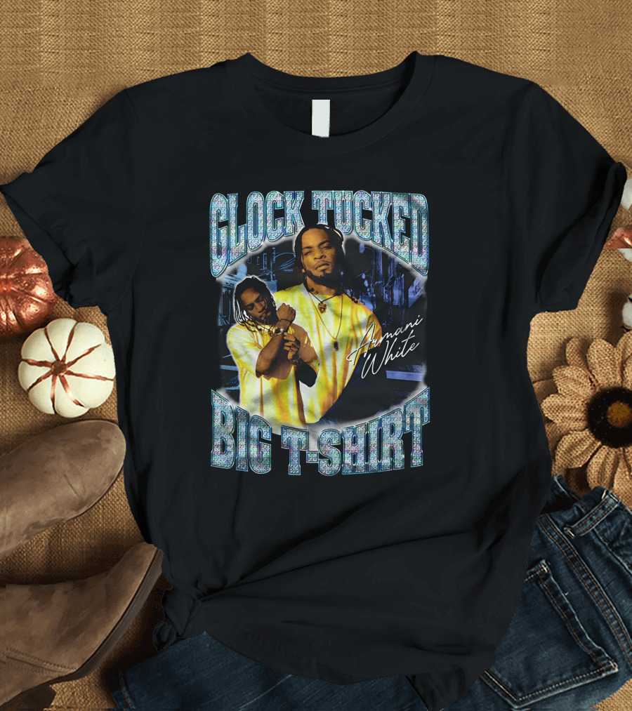 Glock Tucked Big T-Shirt Armani White T-Shirt