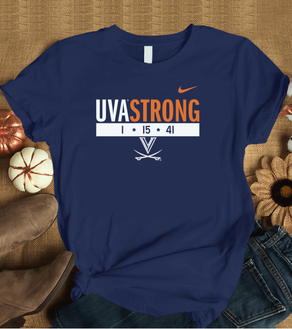 T-Shirt: UVA Strong 1 15 41 Basketball Virginia Cavaliers T-Shirt UVA Strong 1 15 41 Basketball Virginia Cavaliers T-Shirt