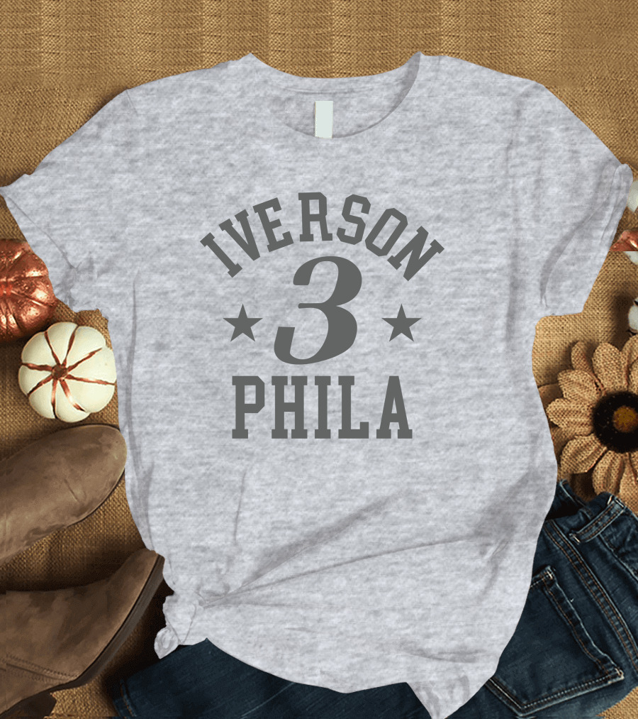Iverson 3 Phila Stars Basketball Philadelphia T-Shirt