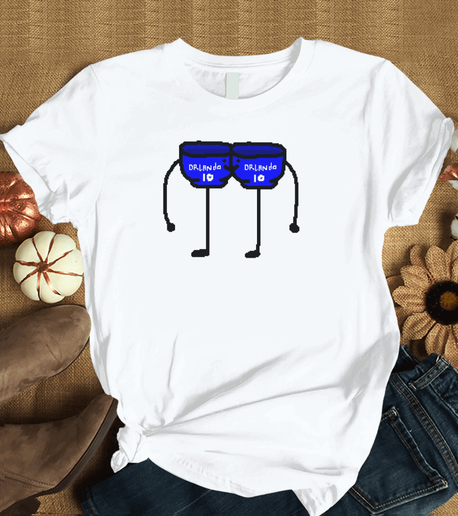 Bowl Bow Orlando Blue Cartoon Figure 10 DRlanda T-Shirt