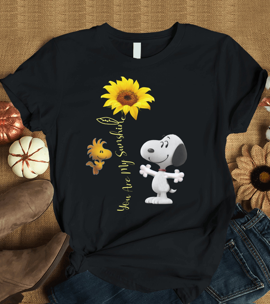 Snoopy and Woodstock You Are My Sunshine Sunflower T-Shirt