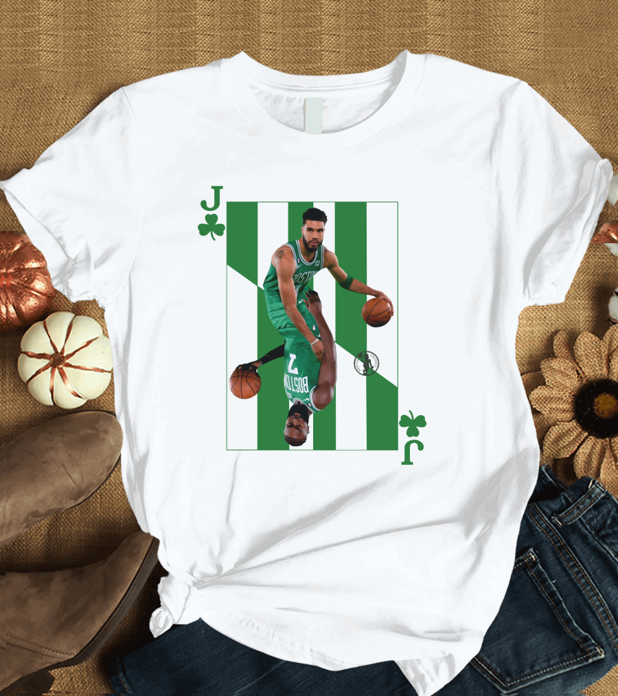 Jason Tatum and Jaylen Brown The Jays Boston Celtics Playing Card T-Shirt
