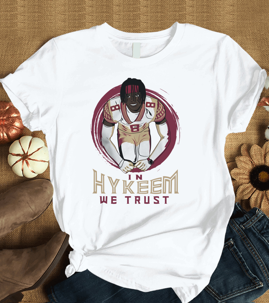 In Hykeem We Trust Football Player Number 8 T-Shirt