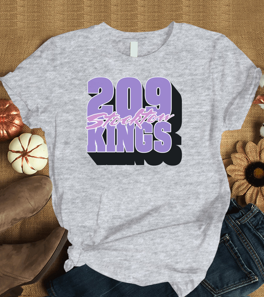 209 Stockton Kings Basketball Team T-Shirt