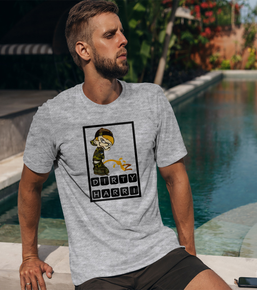 Dirty Harri Peeing Camo Kid T-Shirt