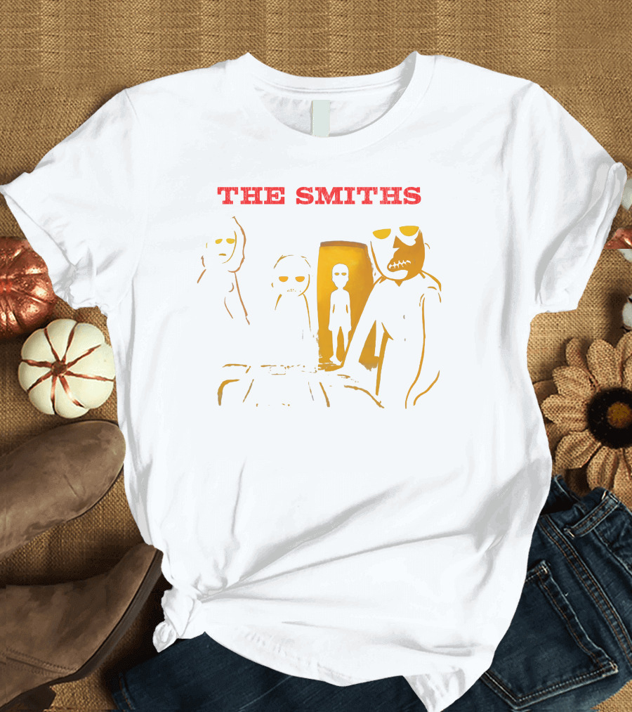 Rick And Morty The Smiths Dark Silhouette Poster Style Characters T-Shirt
