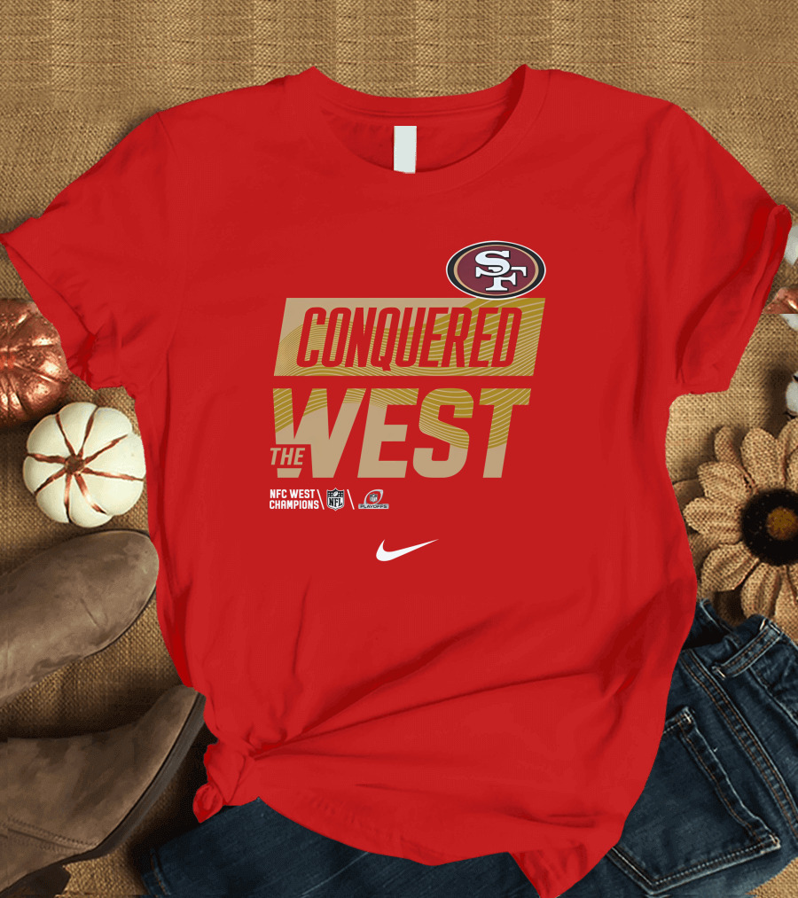 San Francisco 49ers Conquered the West NFC West Champions NFL 49ers T-Shirt