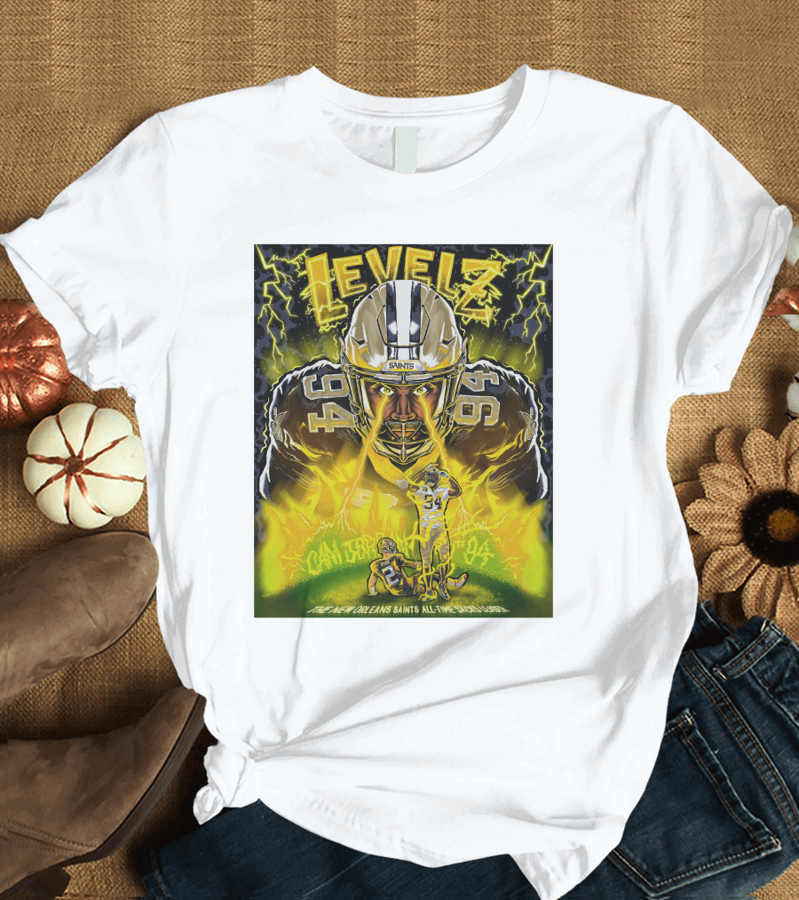 Cameron Jordan Levels New Orleans Saints All Time Sacks Leader Number 94 T-Shirt
