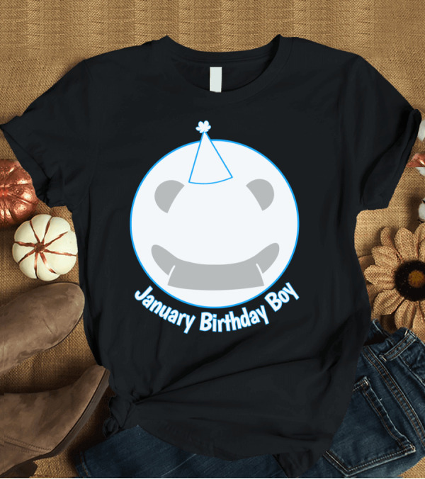 T-Shirt: January Birthday Boy T-Shirt January Birthday Boy T-Shirt