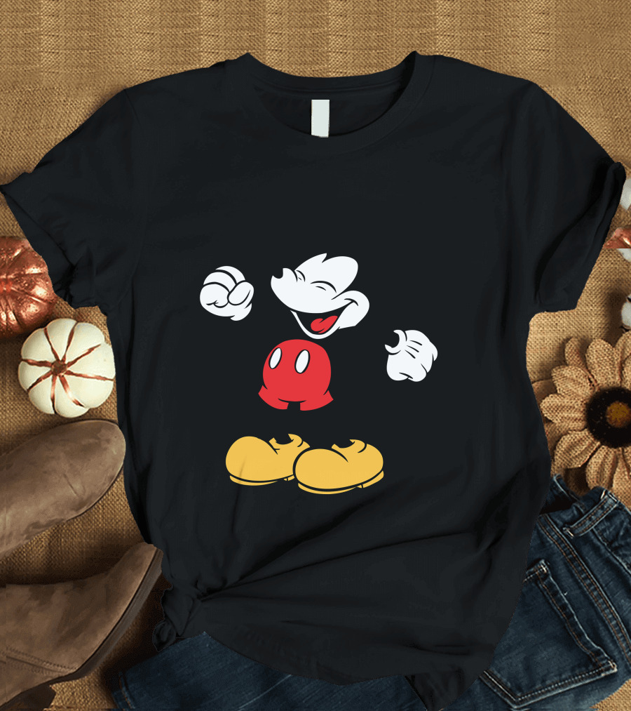 Mickey Mouse Classic Cheerful Disney Character T-Shirt