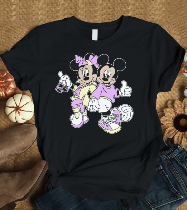 T-Shirt: Disney Mickey Mouse Minnie Mouse 80s Fashion T-Shirt Disney Mickey Mouse Minnie Mouse 80s Fashion T-Shirt