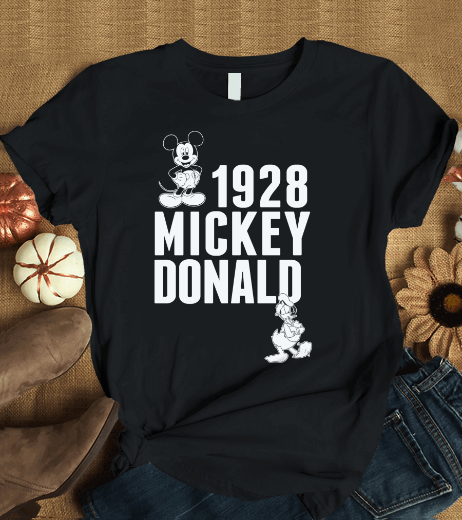 1928 Mickey Donald 90th Anniversary Disney T-Shirt