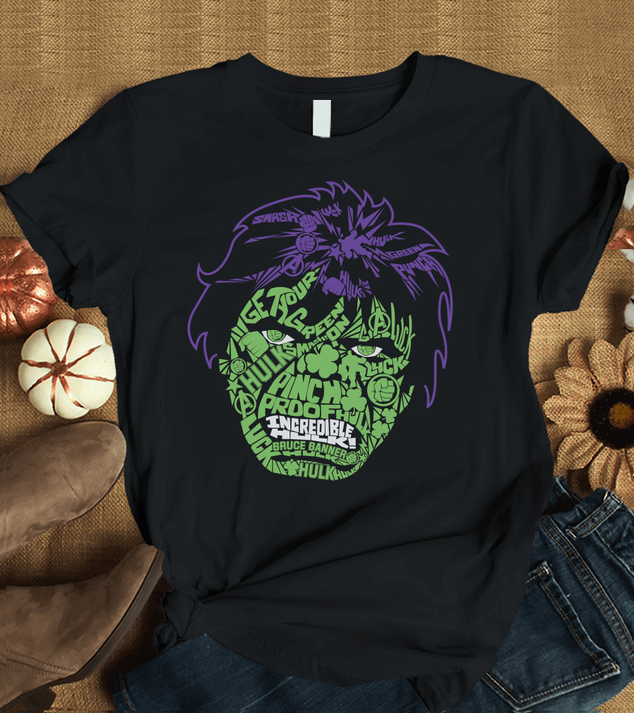 Incredible Hulk St. Patty's Luck Smash Bruce Banner Green Proof T-Shirt