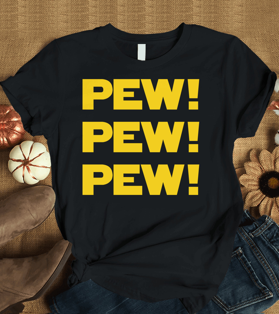 Star Nerd Geek Wars Space Pew Pew Pew Pew Pew Pew T-Shirt