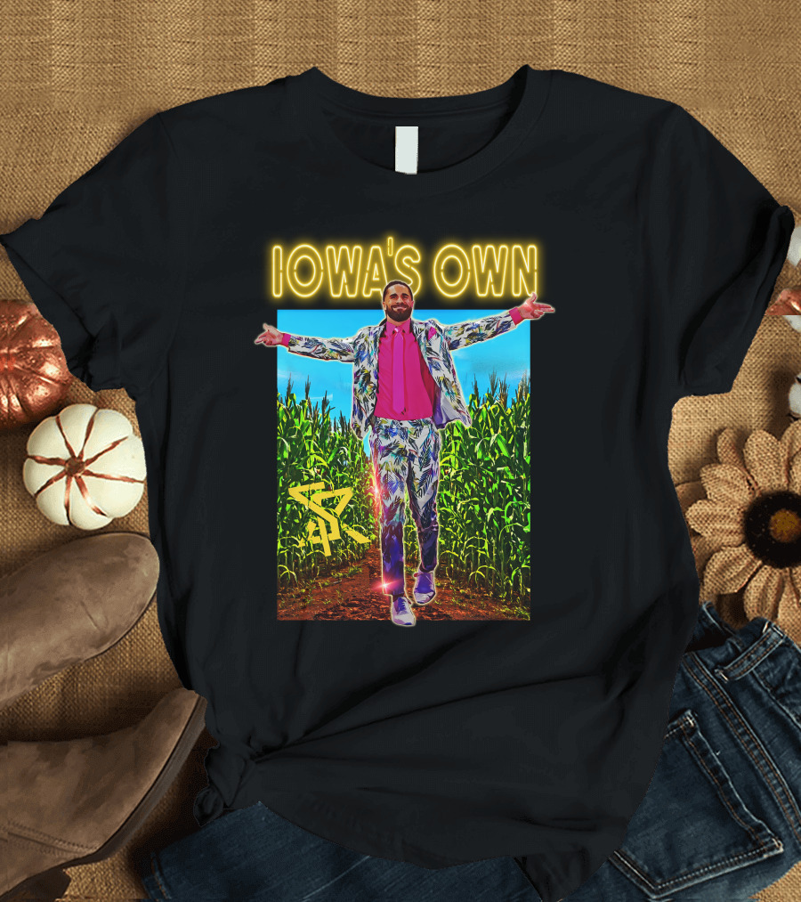 Iowa's Own Seth Rollins Cornfield Suit T-Shirt