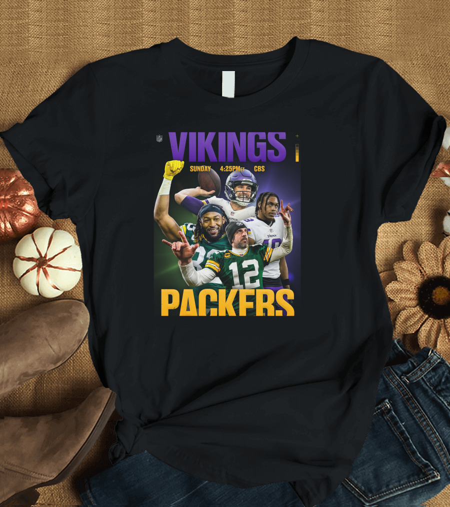 Vikings Packers Sunday 4:25PM CBS T-Shirt
