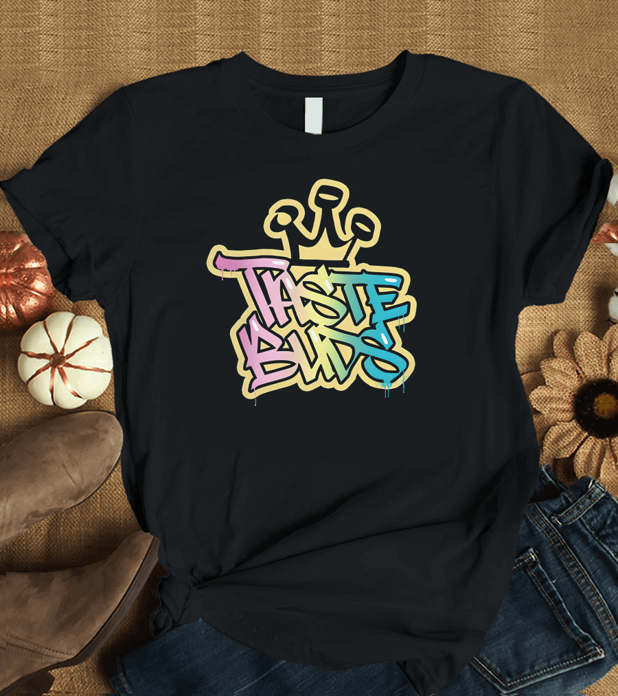 Taste Buds Graffiti Crown Colors T-Shirt
