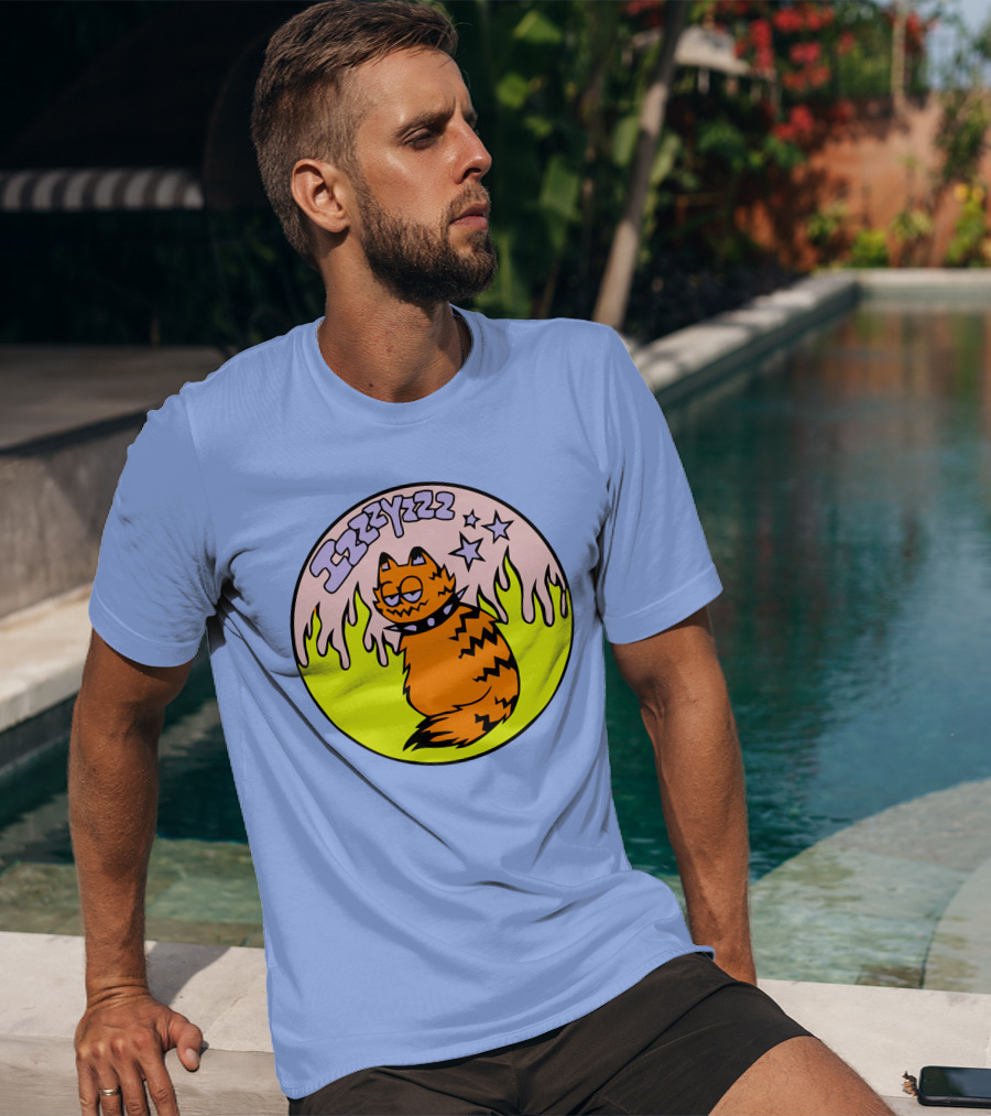 Izzzyzzz Crowdmade Merch Garfield Flame Stars T-Shirt