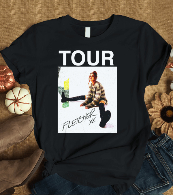 T-Shirt: Fletcher XX Tour 1 Merch Cozy Sitting Image T-Shirt Fletcher XX Tour 1 Merch Cozy Sitting Image T-Shirt