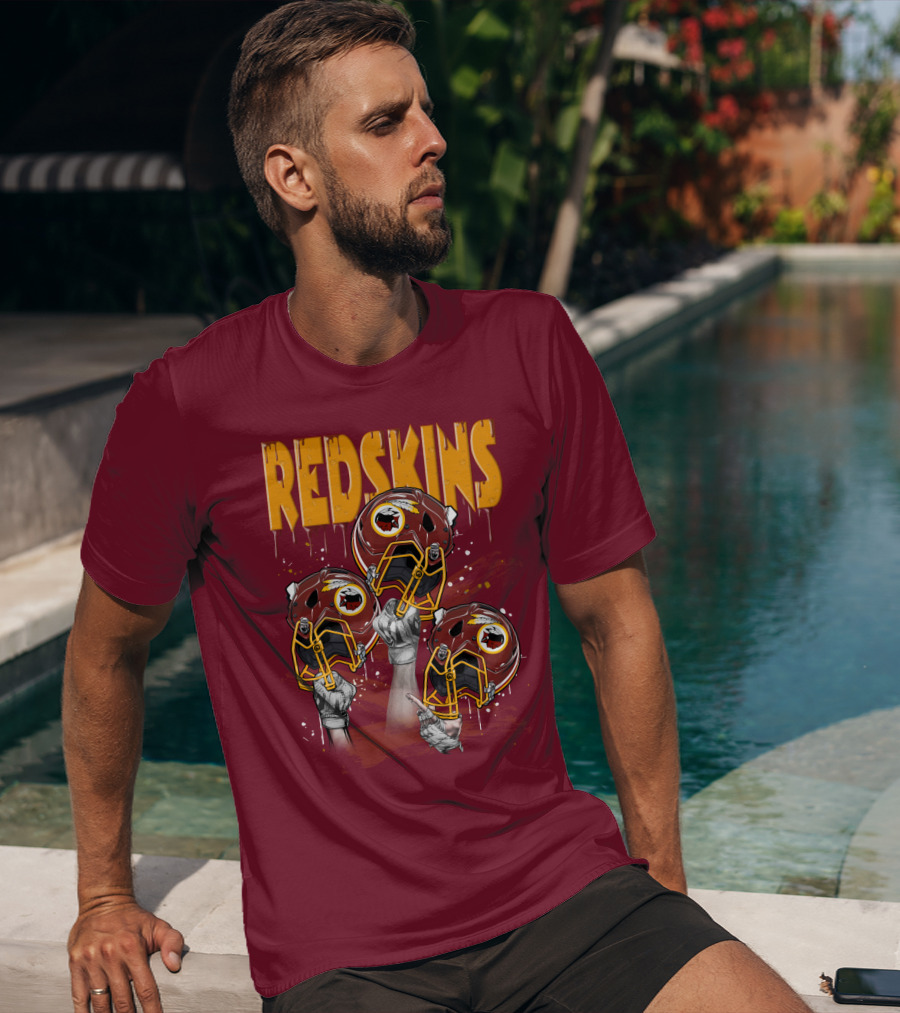 Redskins Helmets And Raised Fists T-Shirt