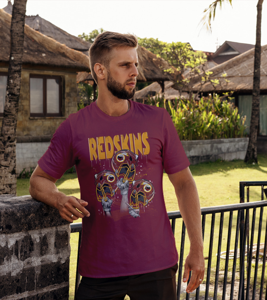Redskins Helmets And Raised Fists T-Shirt