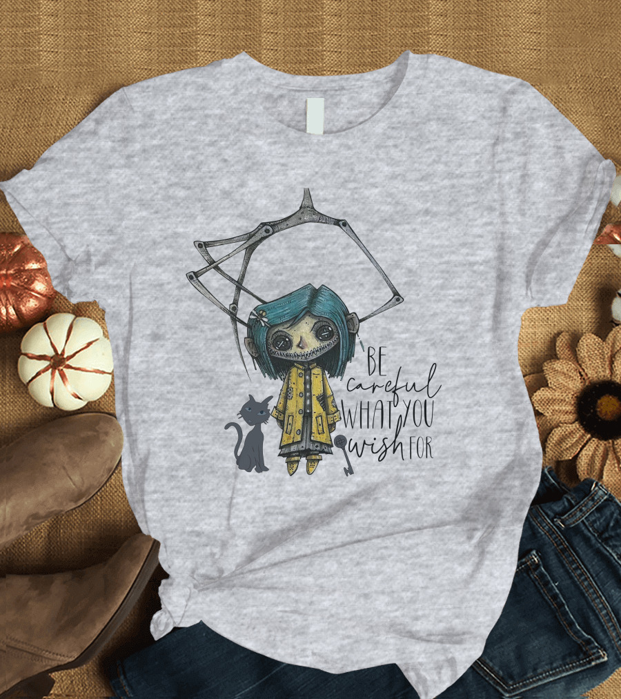 Be Careful What You Wish For Doll with Cat T-Shirt