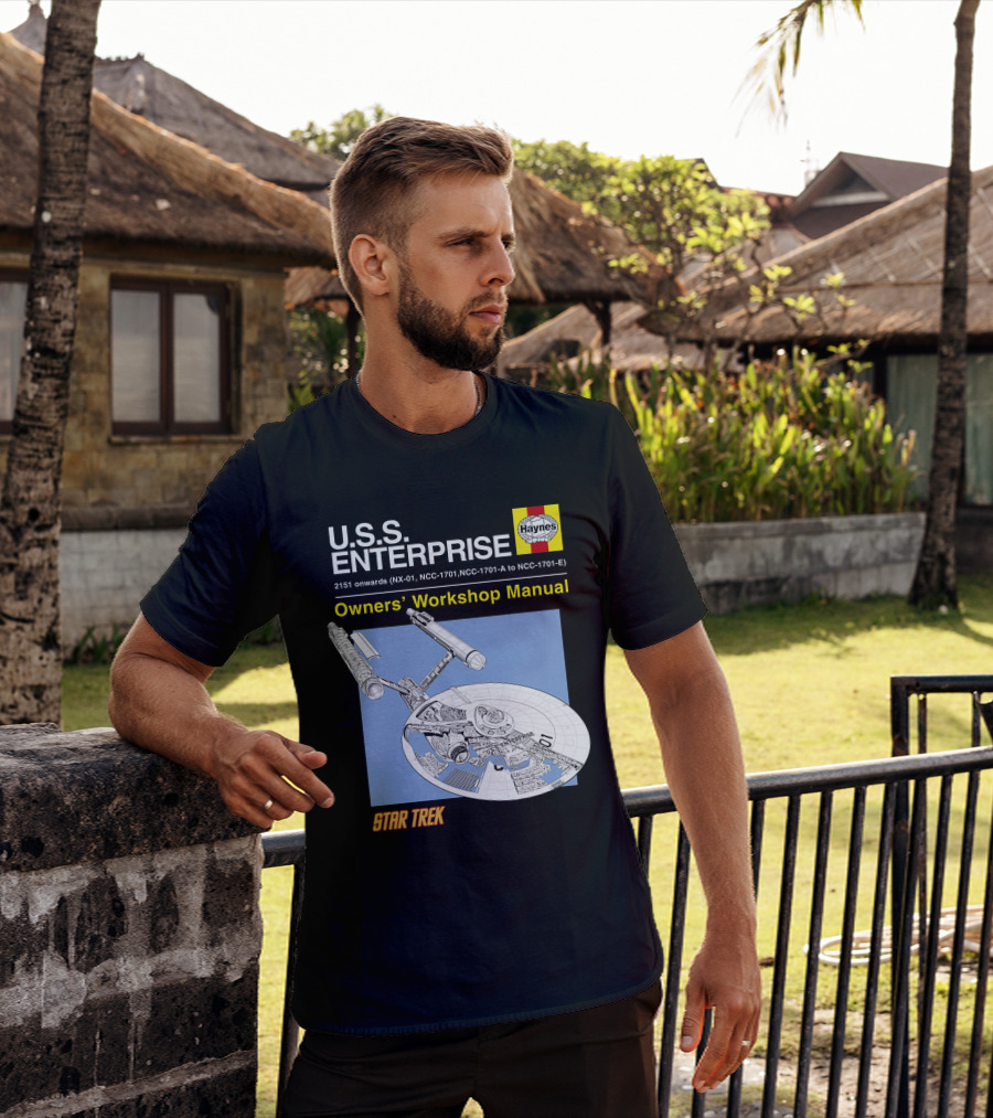 U.S.S Enterprise Haynes Owners' Workshop Manual Star Trek 2151 Onwards NCC-1701 NCC-1701-A To NCC-1701-E T-Shirt
