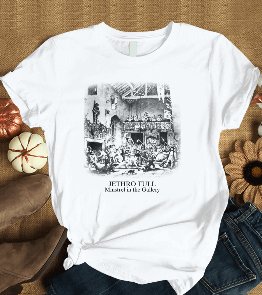 Jethro Tull Minstrel in the Gallery Classic Album Cover T-Shirt