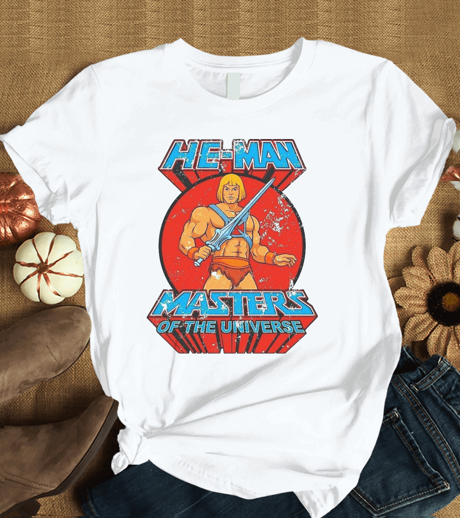 He-Man Masters of the Universe Retro Classic Sword Iconic 80s T-Shirt