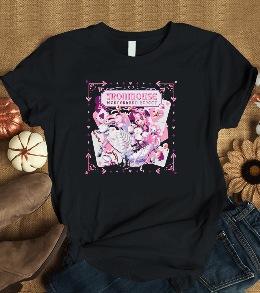 Ironmouse Wonderland Reject Alice-Inspired Fantasy Adventure T-Shirt