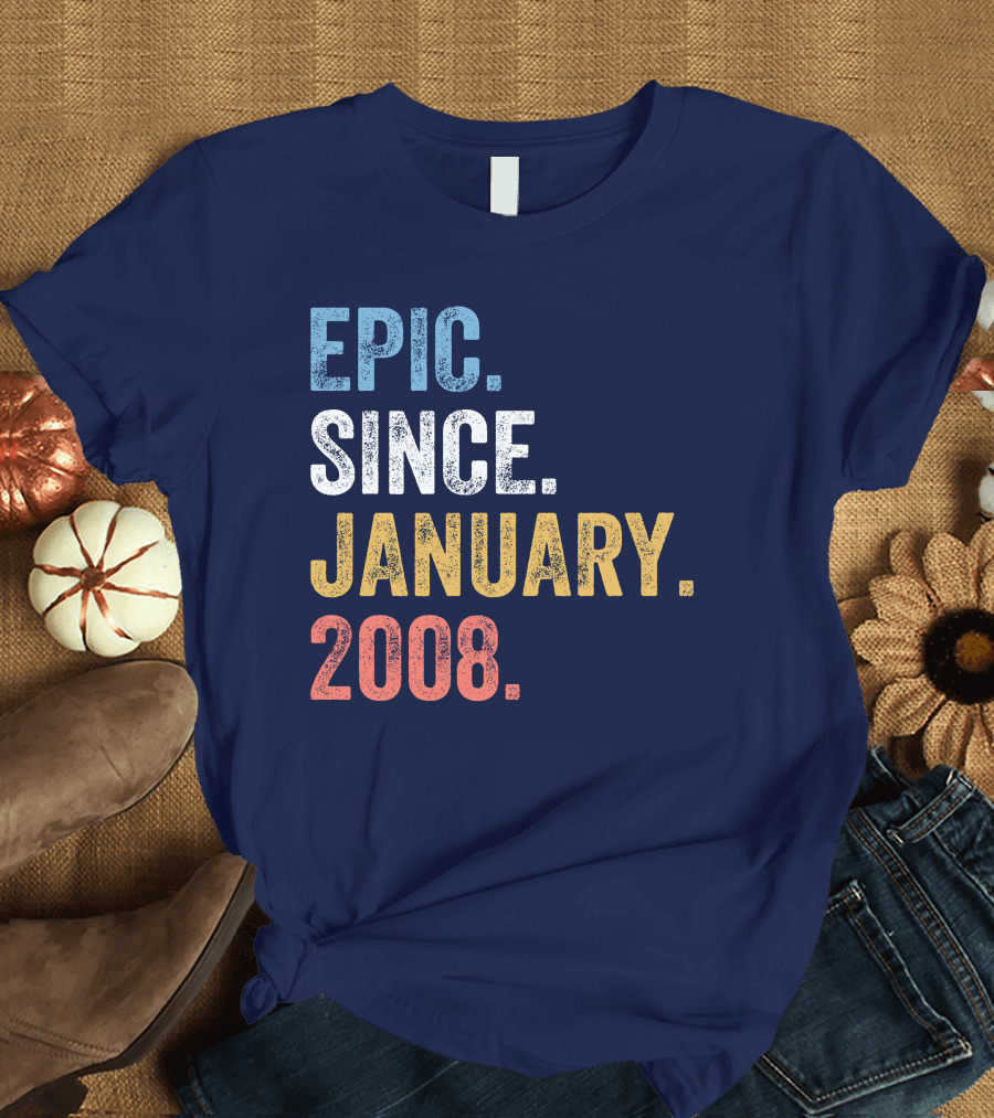Epic Since January 2008 Retro T-Shirt