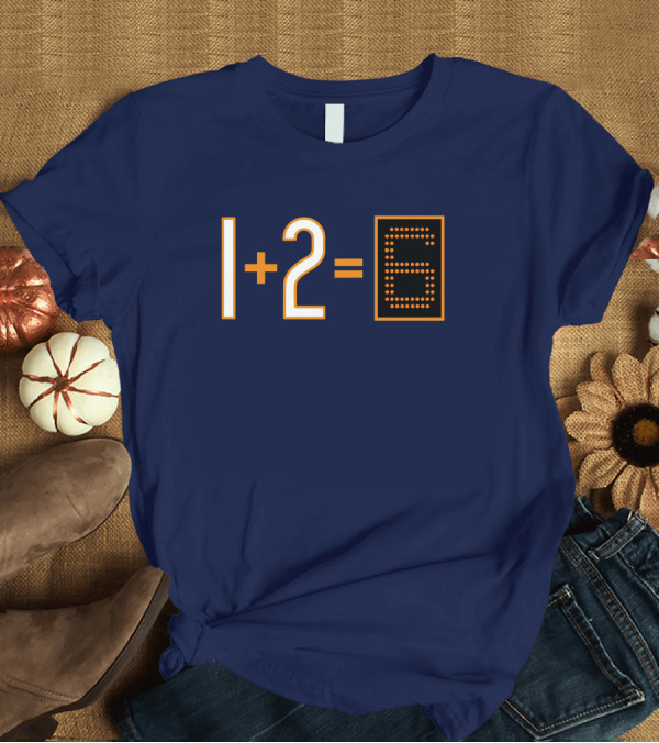 T-Shirt: Obvious Da Bears 1+2=6 Chicago Football Math Joke T-Shirt Obvious Da Bears 1+2=6 Chicago Football Math Joke T-Shirt