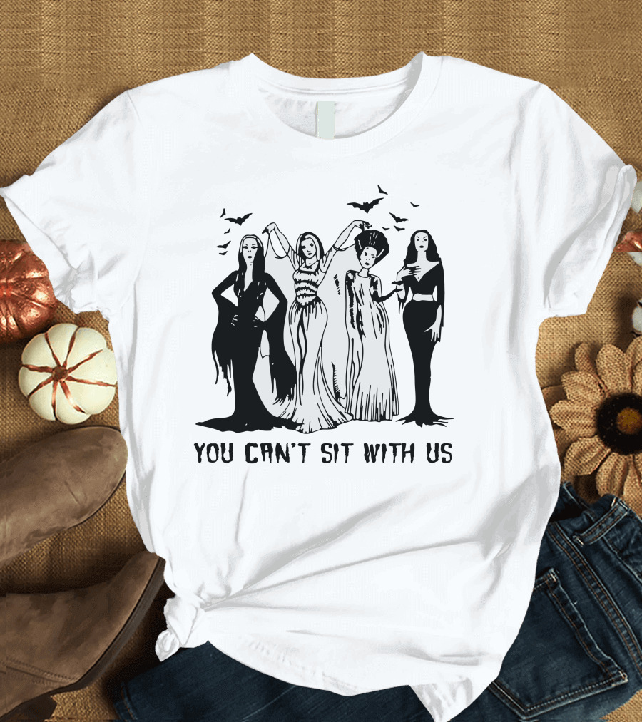 You Can’t Sit With Us Gothic Horror Icons T-Shirt