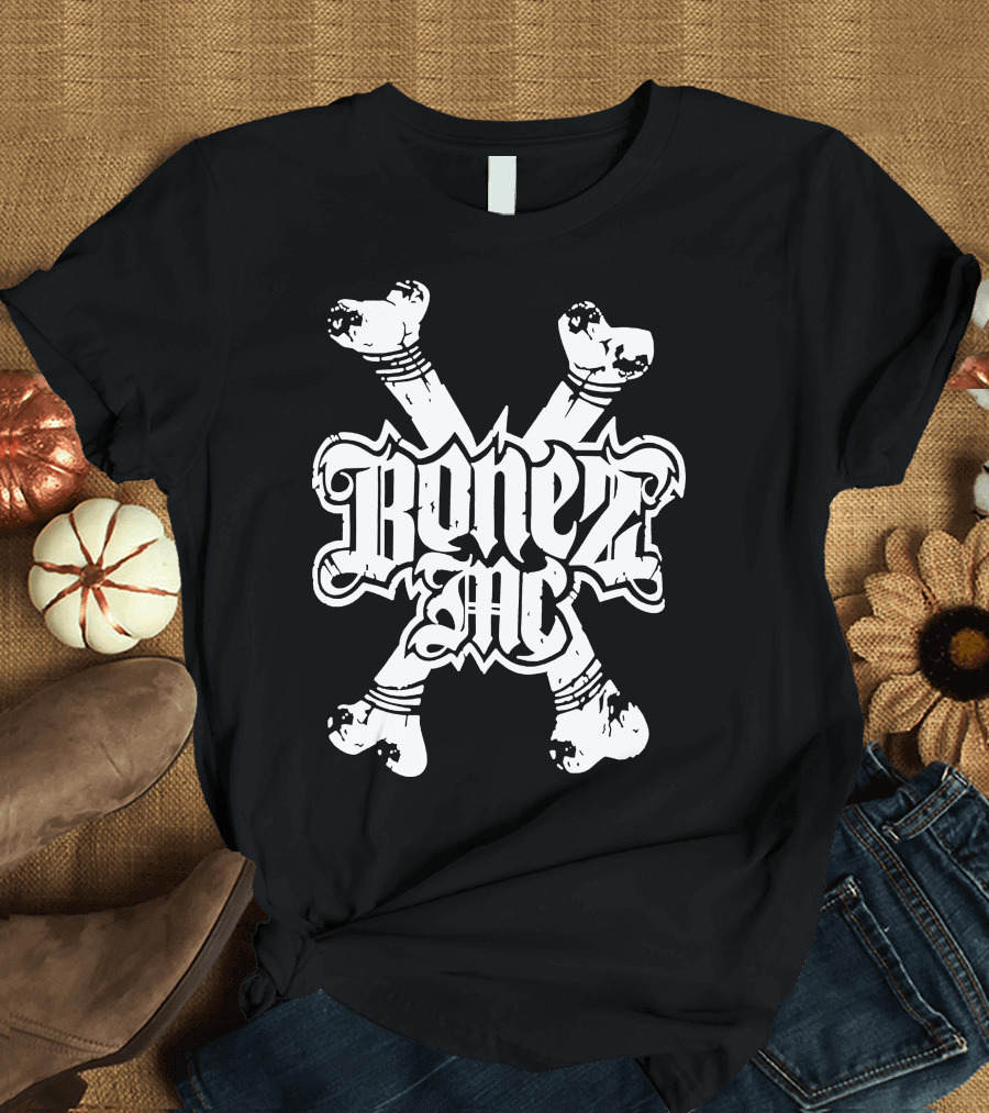 BonezMC Germany Rapper Crossed Bones T-Shirt