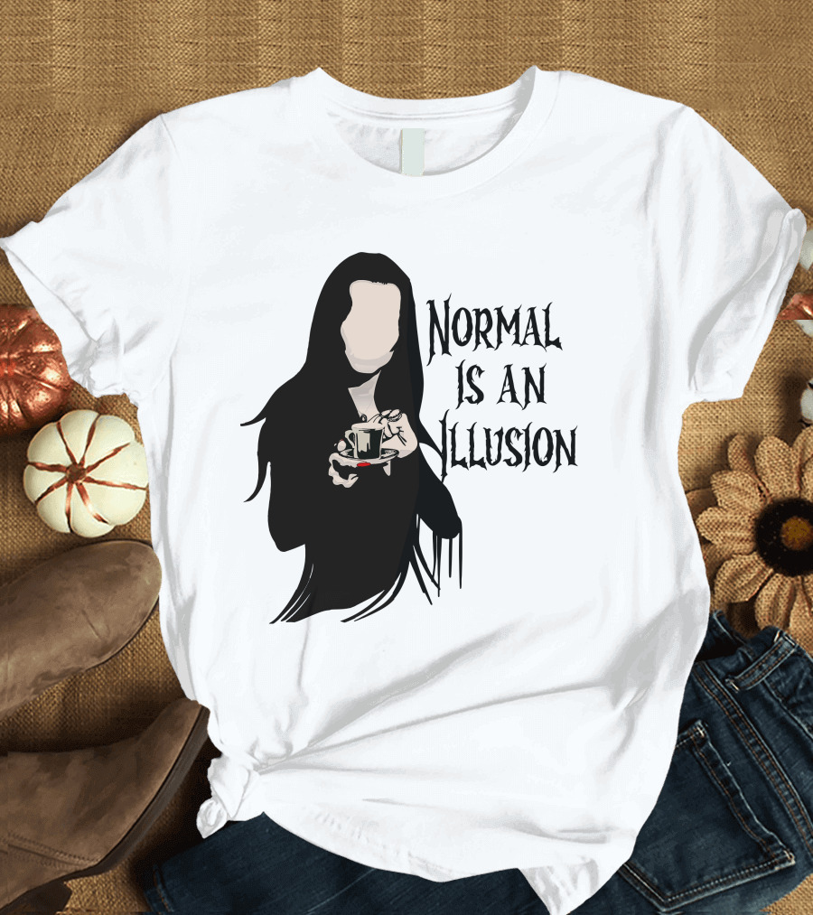 Wednesday Addams Normal Is An Illusion T-Shirt