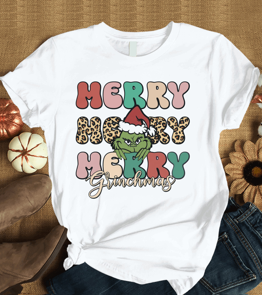 Merry Merry Merry Grinchmas T-Shirt