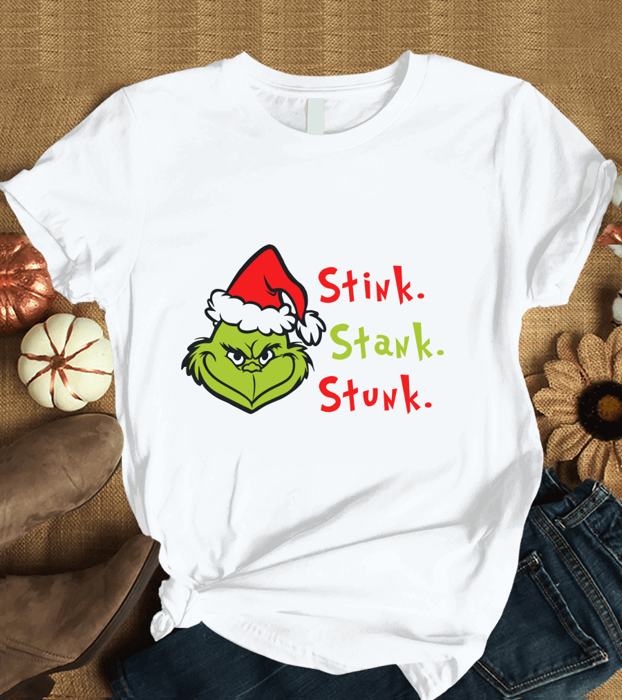 Stink Stank Stunk Xmas Party Grinch Christmas Movie T-Shirt