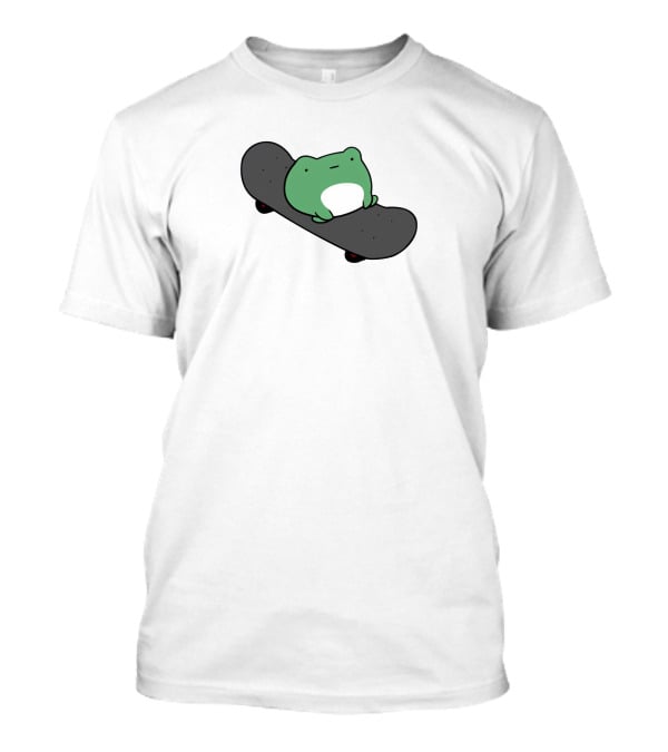 Skateboard Frog On Minimalist Deck T-Shirt
