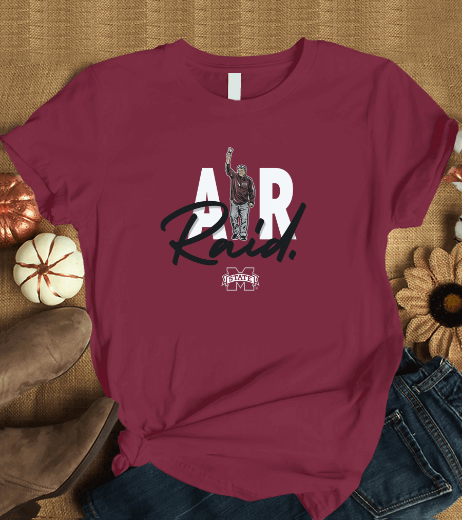 Mike Leach MSU Air Raid Football T-Shirt