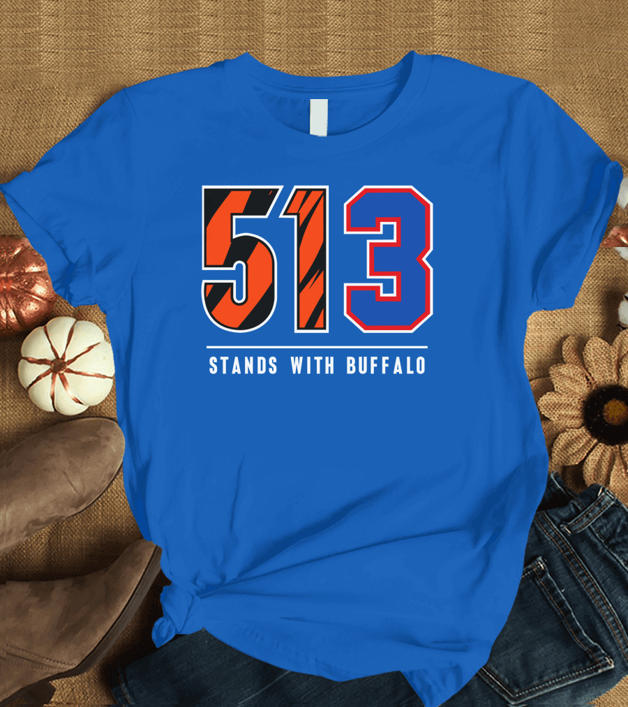 513 Cincinnati Stands With Buffalo 3 New T-Shirt