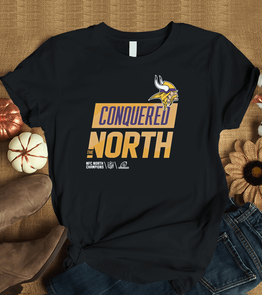 Minnesota Vikings NFC North Champions Conquered The North T-Shirt
