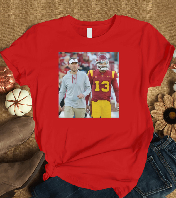 T-Shirt: Lincoln Riley and Caleb Williams USC Football Collaboration T-Shirt Lincoln Riley and Caleb Williams USC Football Collaboration T-Shirt