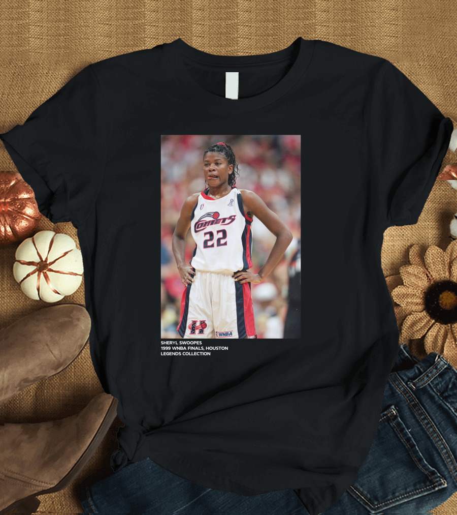 Sheryl Swoopes 1999 WNBA Finals Houston Comets Legends Collection T-Shirt