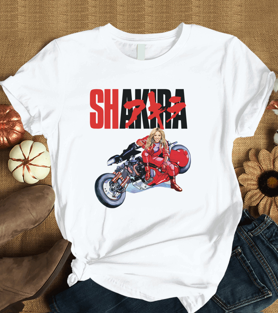 Shakira Akira Motorcycle Red Jacket T-Shirt