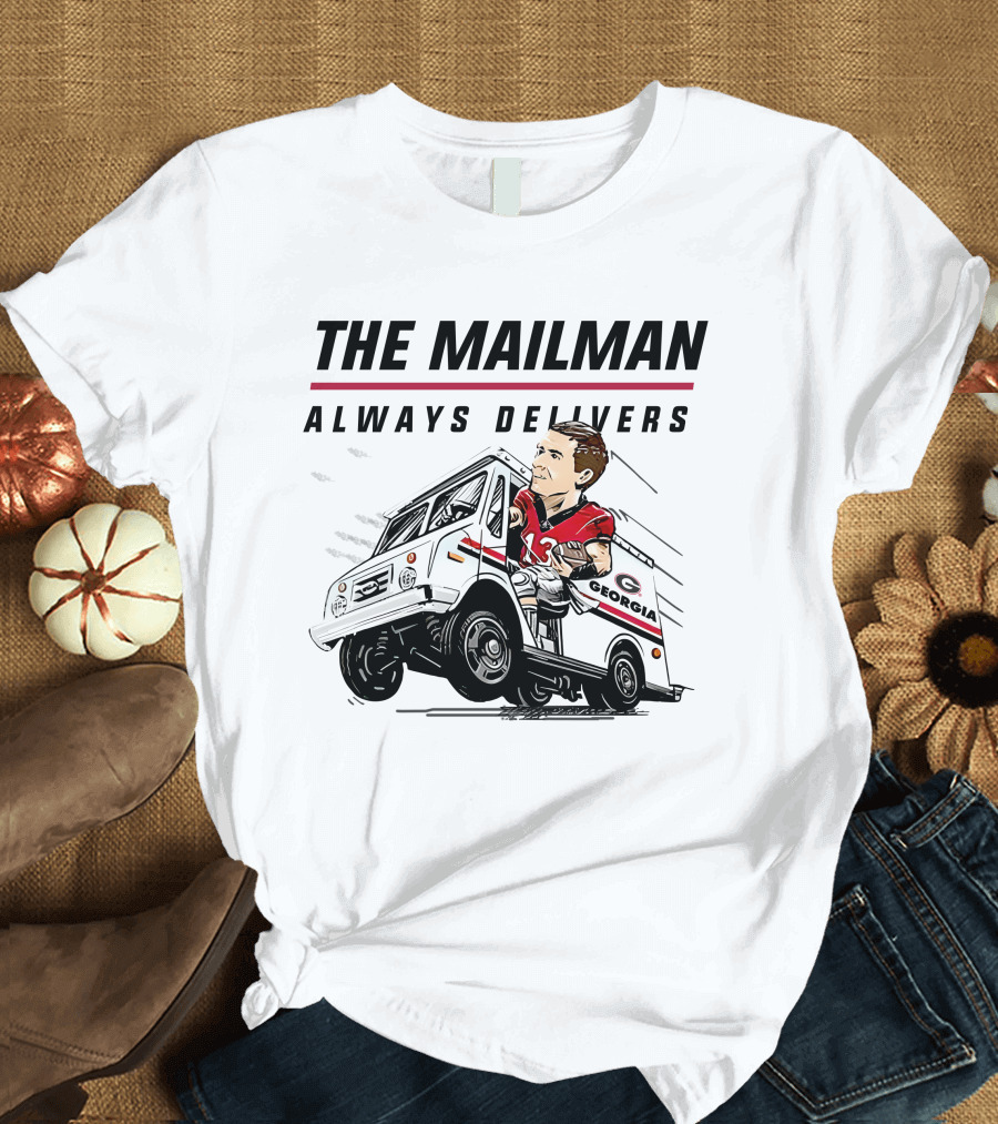 The Mailman Always Delivers Georgia Football Player T-Shirt