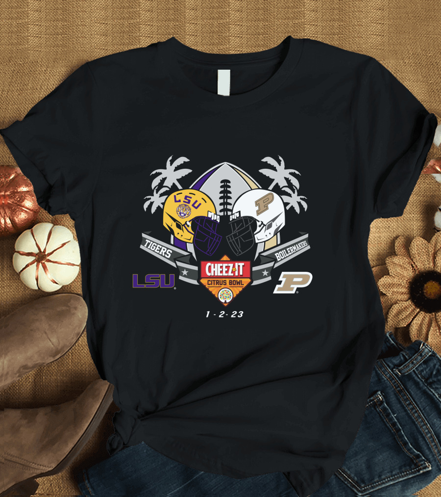 LSU Tigers vs Purdue Boilermakers Cheez It Citrus Bowl 01-02-23 T-Shirt