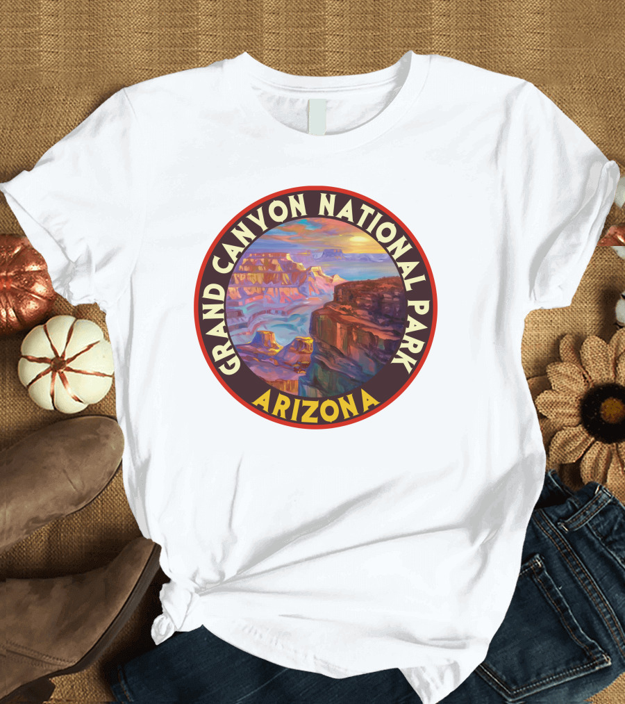Grand Canyon National Park Arizona Vintage 80s Scenic Landscape T-Shirt
